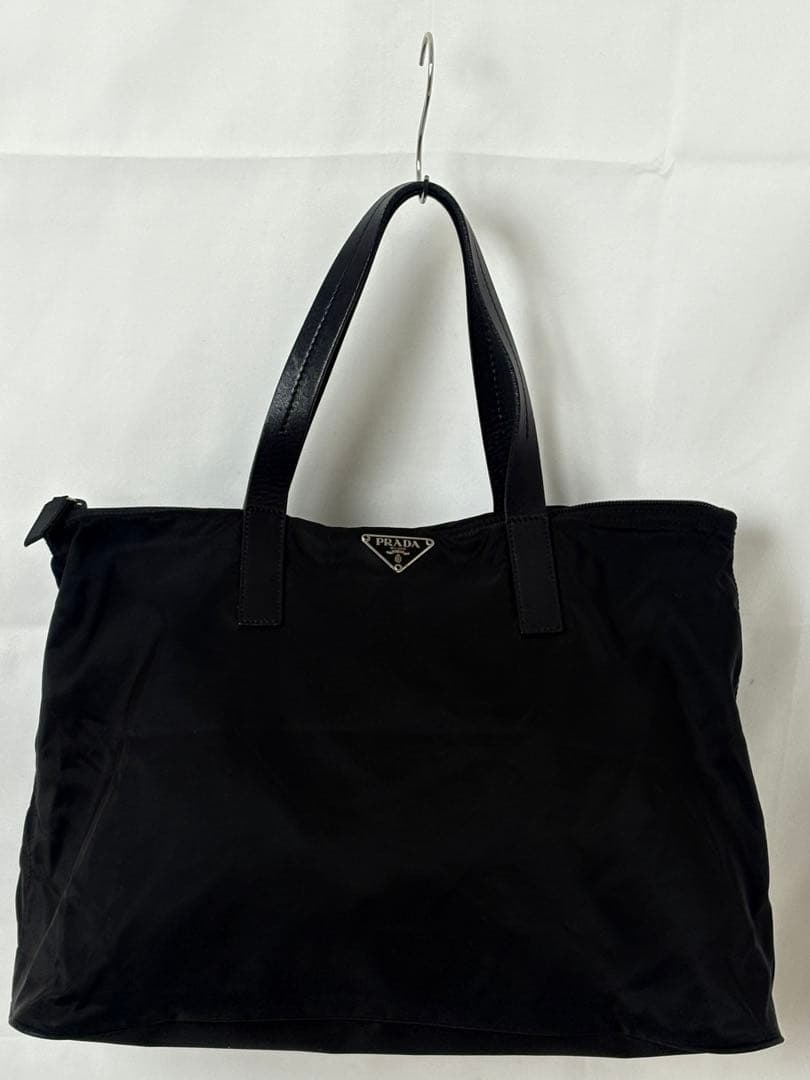 美品PRADAナイロントート黒TESSUTO CITY大容量ミニボストンギャラ有 PRADA プラダ TESSUTO CITY ナイロン トートバッグ B3864 ブラック