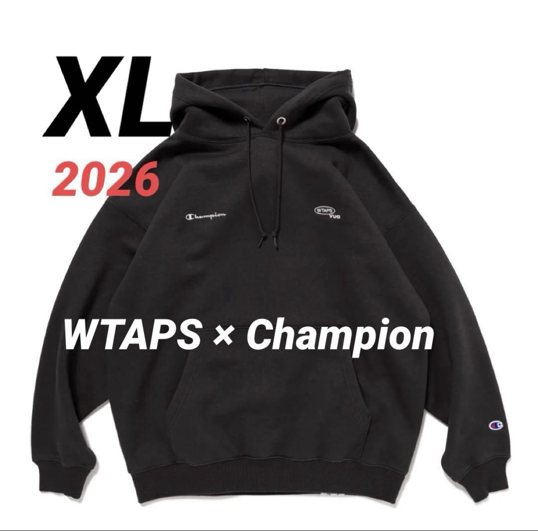 WTAPS x Champion Academy パーカー XLサイズ　ブラック ダブルタップス WTAPS × CHAMPION ACADEMY HOODED CTPL BLACK M C8