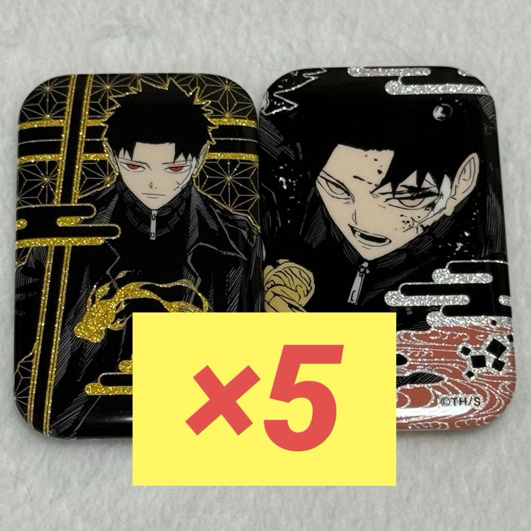 カグラバチ　六平千鉱　スクエア缶バッジ　蒔絵風　ジャンプフェスタ　JF2026