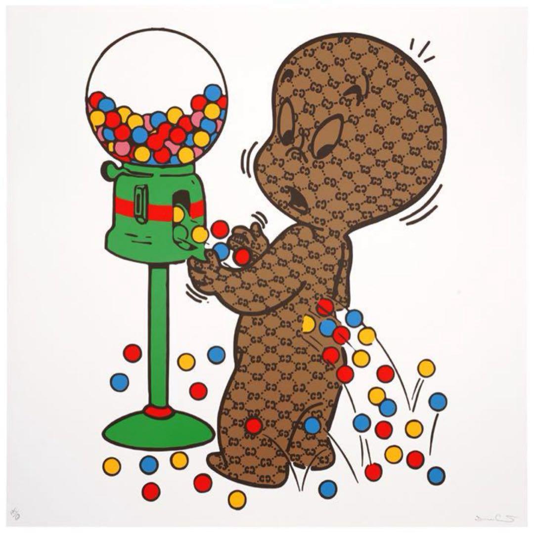 サイン入りGUCCIGHOST / Trevor Andrew シルクスクリーン original-gucci-ghost-red-