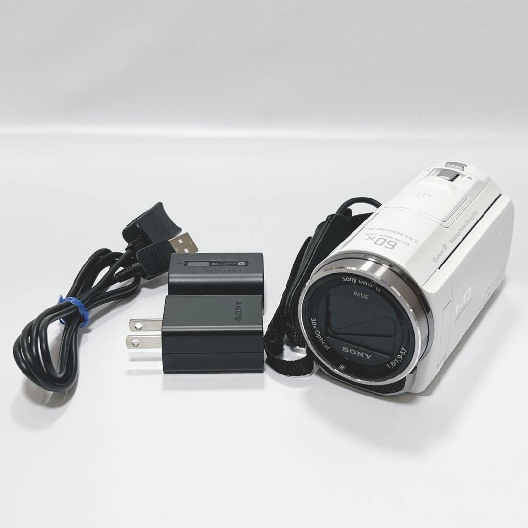 【美品】SONY HDR-CX535 ビデオカメラ ホワイト