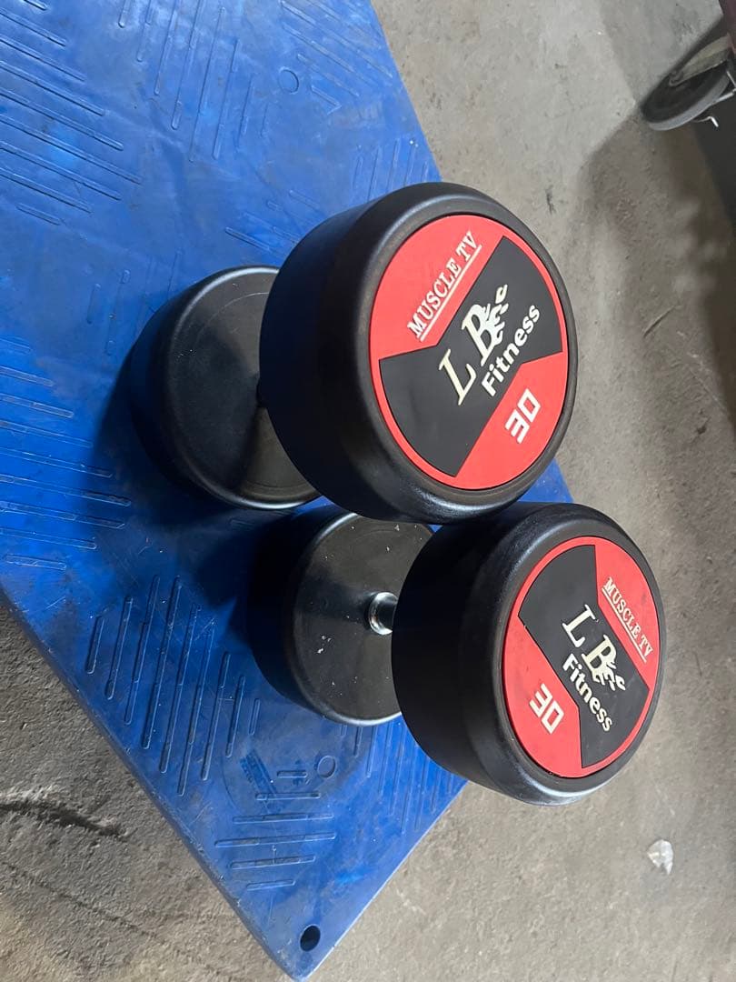 半額販売　ラバーダンベル 30kg２個 半額販売 ラバーダンベル 30kg2個 半額販売 ラバーダンベル 30kg2個