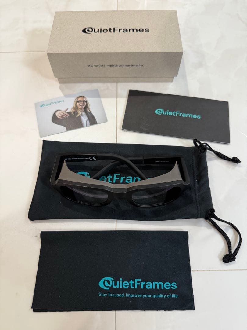 メガネ・老眼鏡 QuietFrames Silent Black