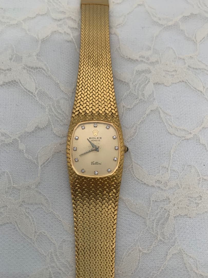 ロレックス Cellini デザイン腕時計 クォーツ レディースジャンク扱い