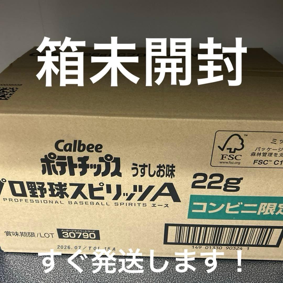 ポテトチップス プロ野球スピリッツA 1箱24袋入り 段ボール箱未開封