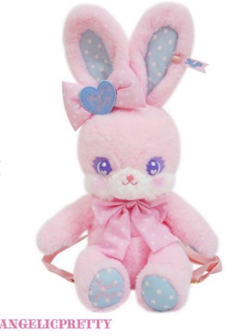 Cuteリリカルバニー　ぬいぐるみ　リュック　ピンク Angelic Pretty - リリカルバニーリュックの通販 by 聖's shop