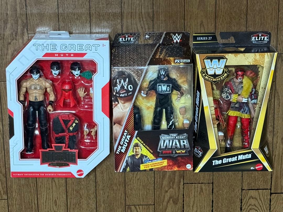 貴重 WWE グレートムタ フィギュア セット 武藤敬司 新日本プロレス グッズ