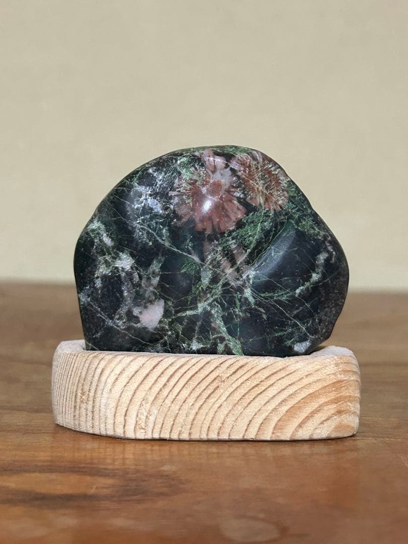 菊花石 赤花　菊紋石 根尾菊花石 飾石 天然石水石 鑑賞石 自然石 原石 鈜物