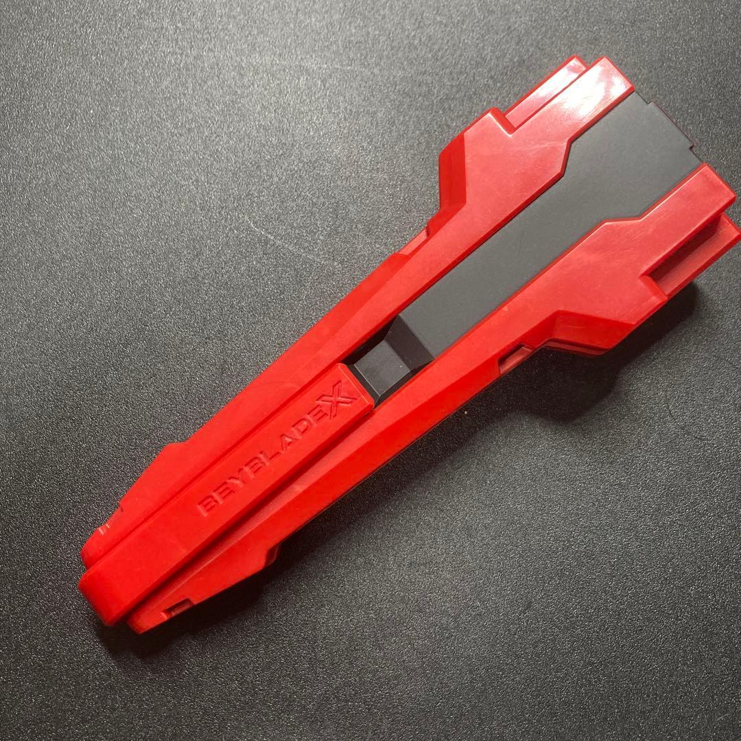 ベイブレードX カスタムグリップ ランチャーグリップ レッド - メルカリ