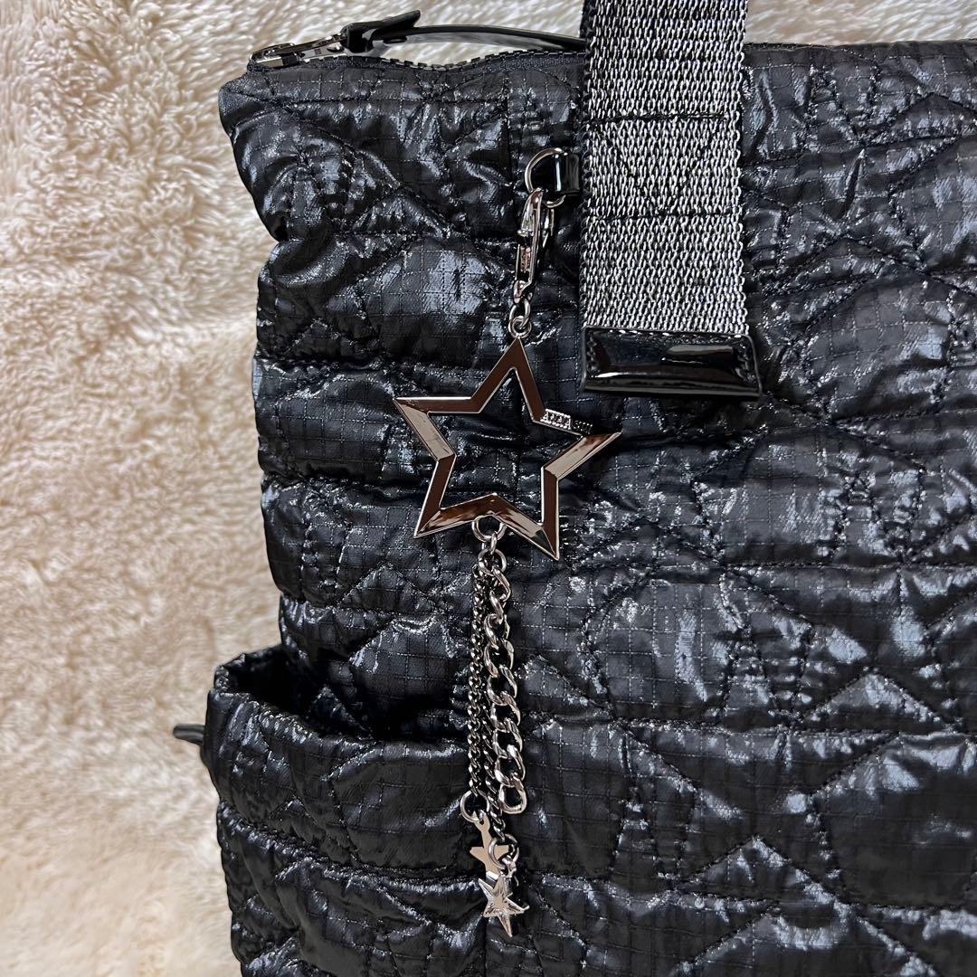 ANNA SUI プラネタ 2WAYリュックサック キルティング ブラック - メルカリ