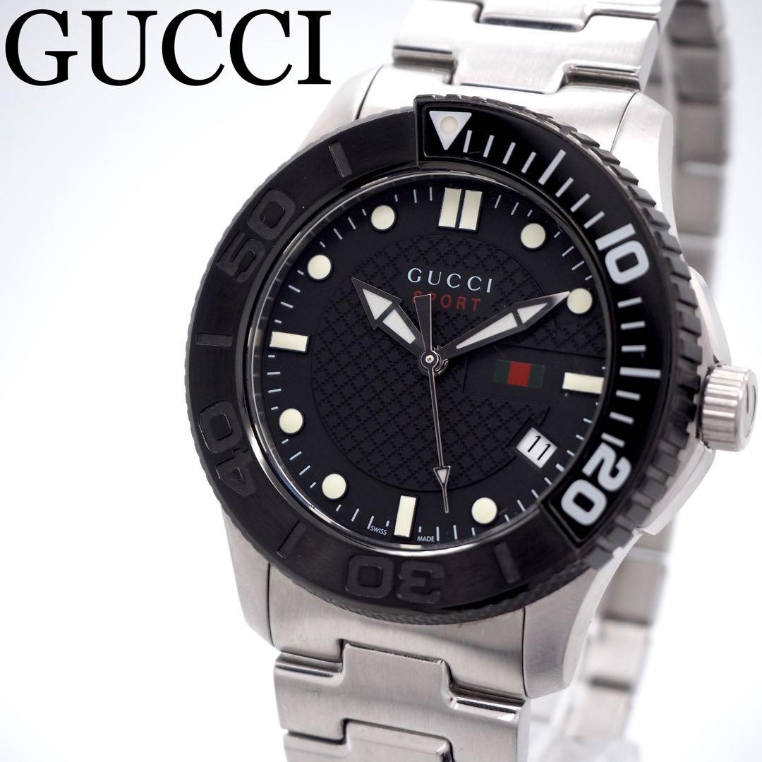 504【美品】GUCCI時計 126.2 箱付き ダイバー Gタイムレス メンズ