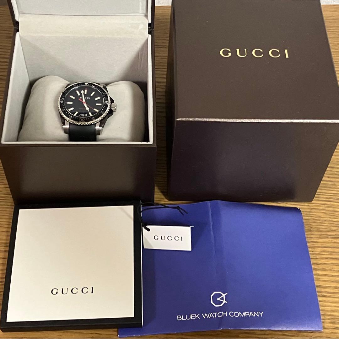 GUCCI 時計 ダイヴ　YA136303 ダイバーズ　電池交換済 GUCCI 時計 ダイヴ YA136303 ダイバーズ 電池交換済 - メルカリ