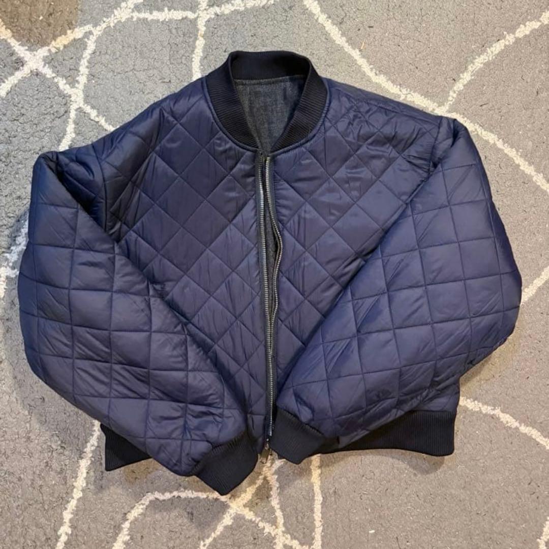 ネイビー MA-1ジャケット colour plane デニムジャケット S