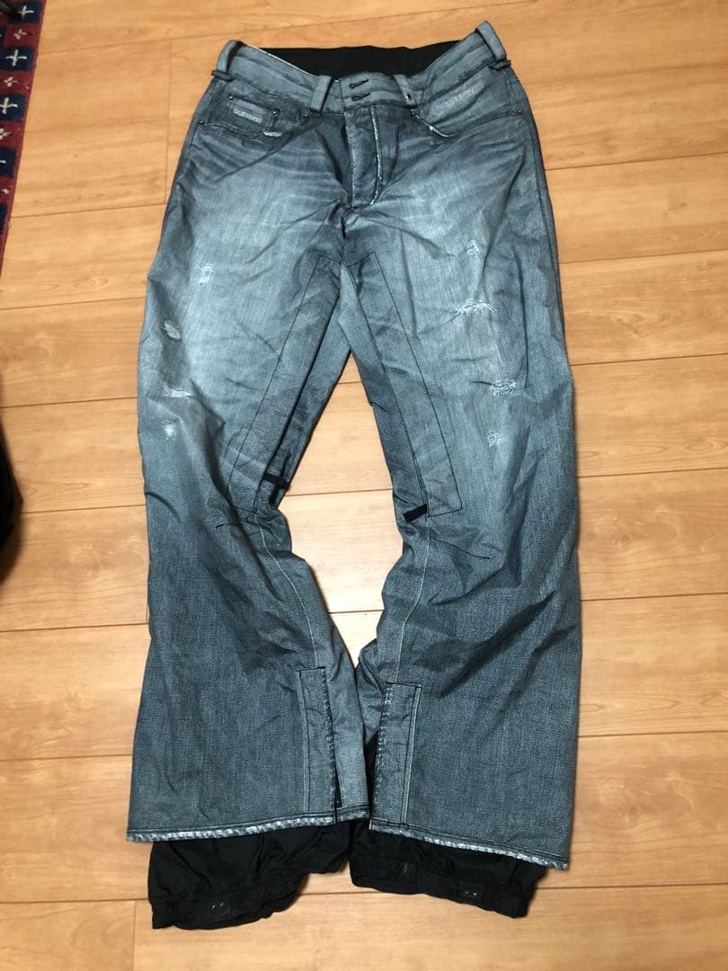 バートン　GORE-TEX ビンテージデニム　プリントパンツ　サイズL