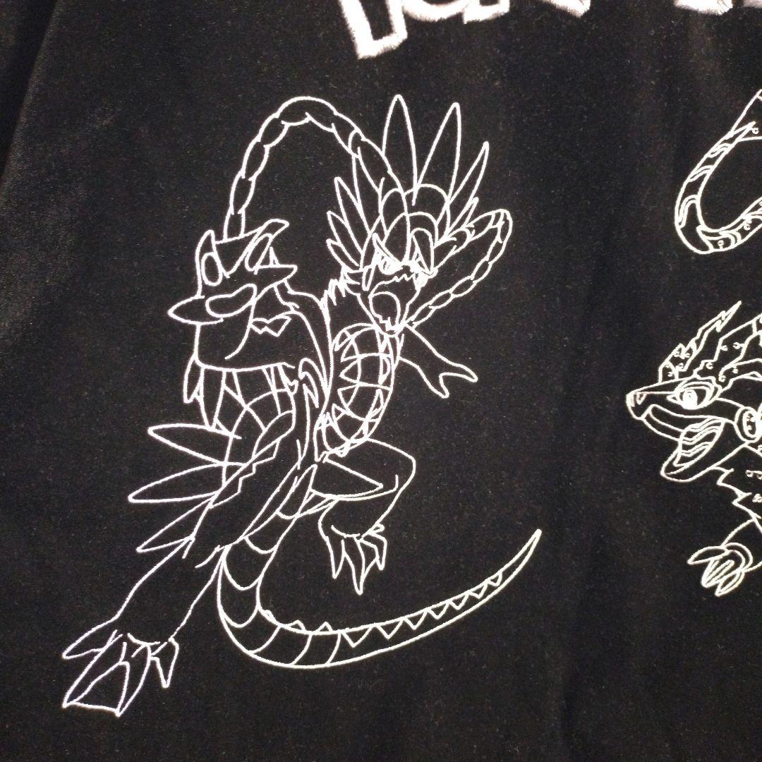 9090☆ポケモン コラボ ベロア 総刺繍 中綿 キャラクター スカジャン L