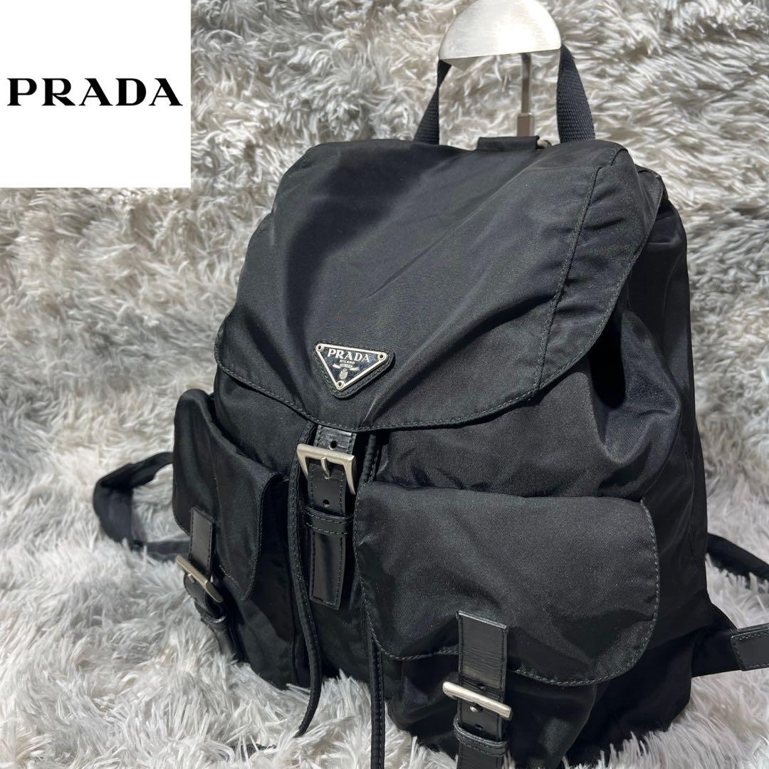 [大人気]　プラダ　ＰＲＡＤＡ　バックパック　リュック　三角ロゴ　ナイロン セール】プラダ☆ナイロン 三角ロゴ バックパック☆1BZ005 (PRADA