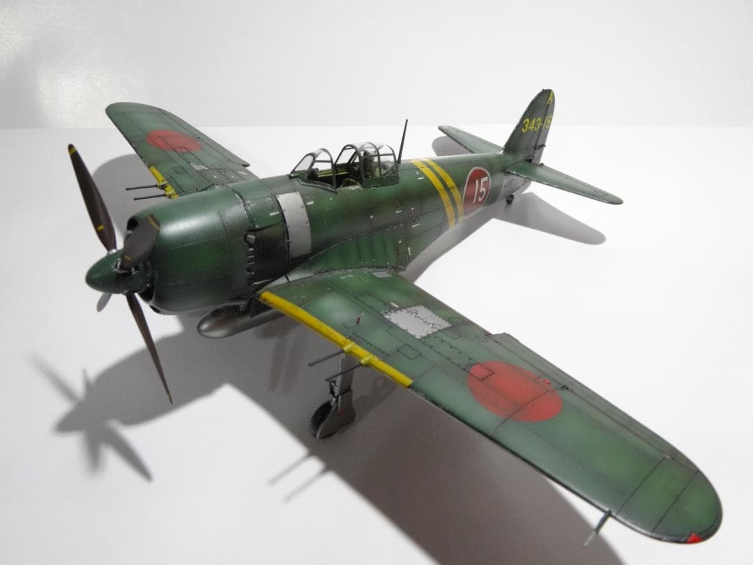 ハセガワ1/48「紫電改」完成品 ハセガワ 1/48 紫電改 製作記④ - プラモDEブログ