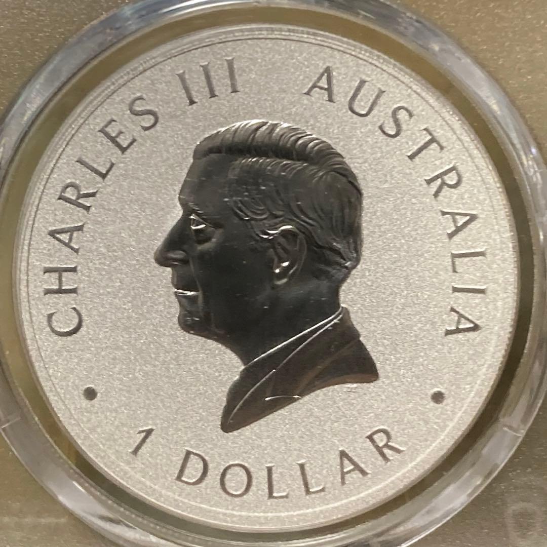 オーストラリア)パース造幣局の125周年記念 1オンス銀貨 PCGS MS70