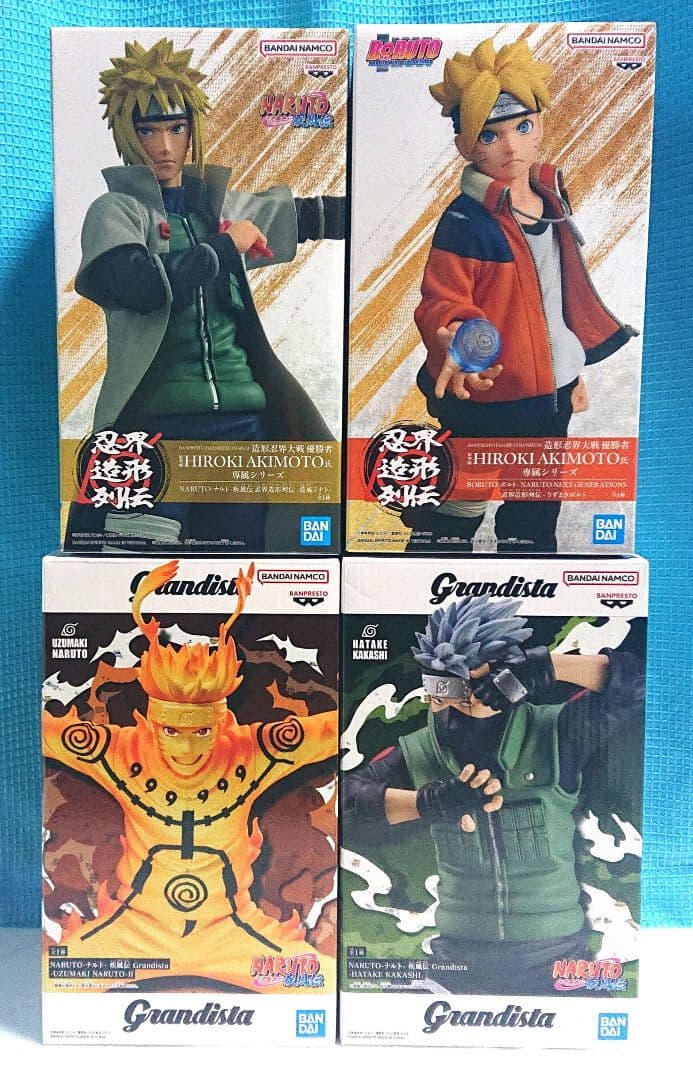 NARUTOナルト疾風伝フィギュアgrandista&忍界造形列伝 4体セット