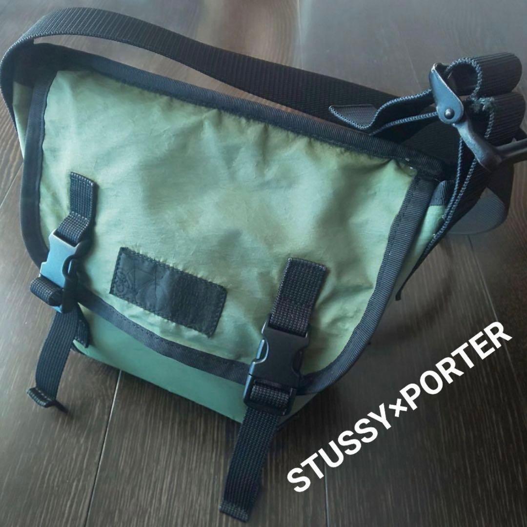 90s 00s OLD STUSSY PORTER メッセンジャーバッグ ミニ