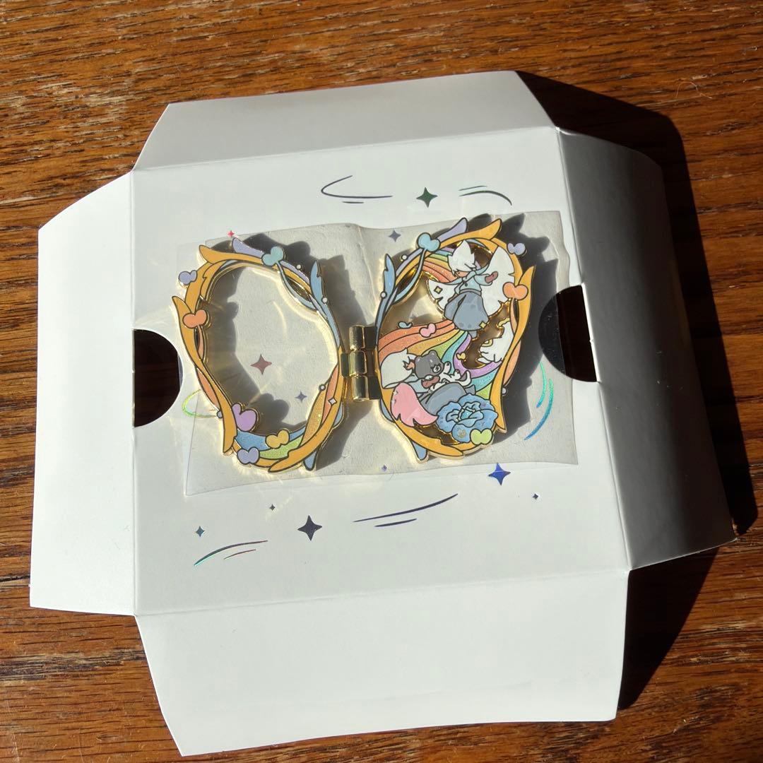 【ピンバッチのみ】 sky星を紡ぐ子どもたち　虹色の蝶々　ピンバッチ