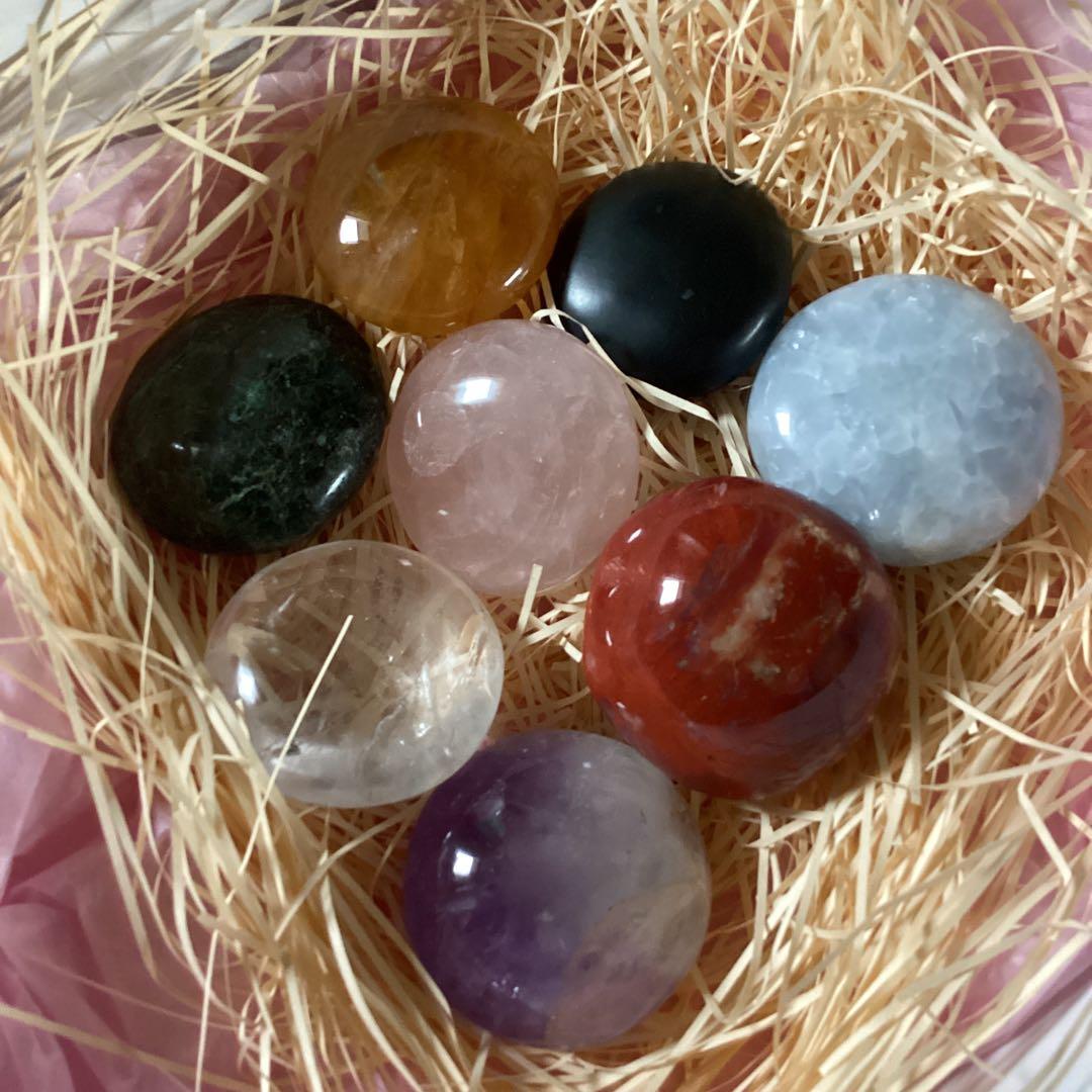 レアです！マダガスカル産￼チャクラストーン8色セット