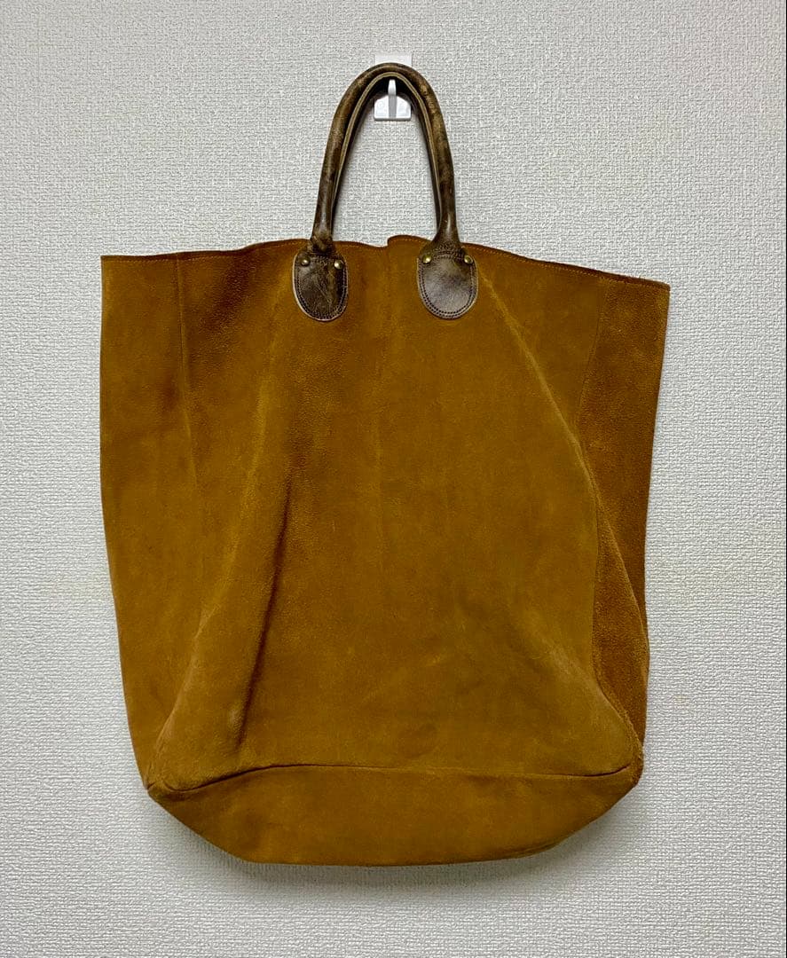 専用　80s スエード　トートバッグ アメリカ製　美品 80s スエード レザー トートバッグ MADE IN USA ロングハンドル - メルカリ