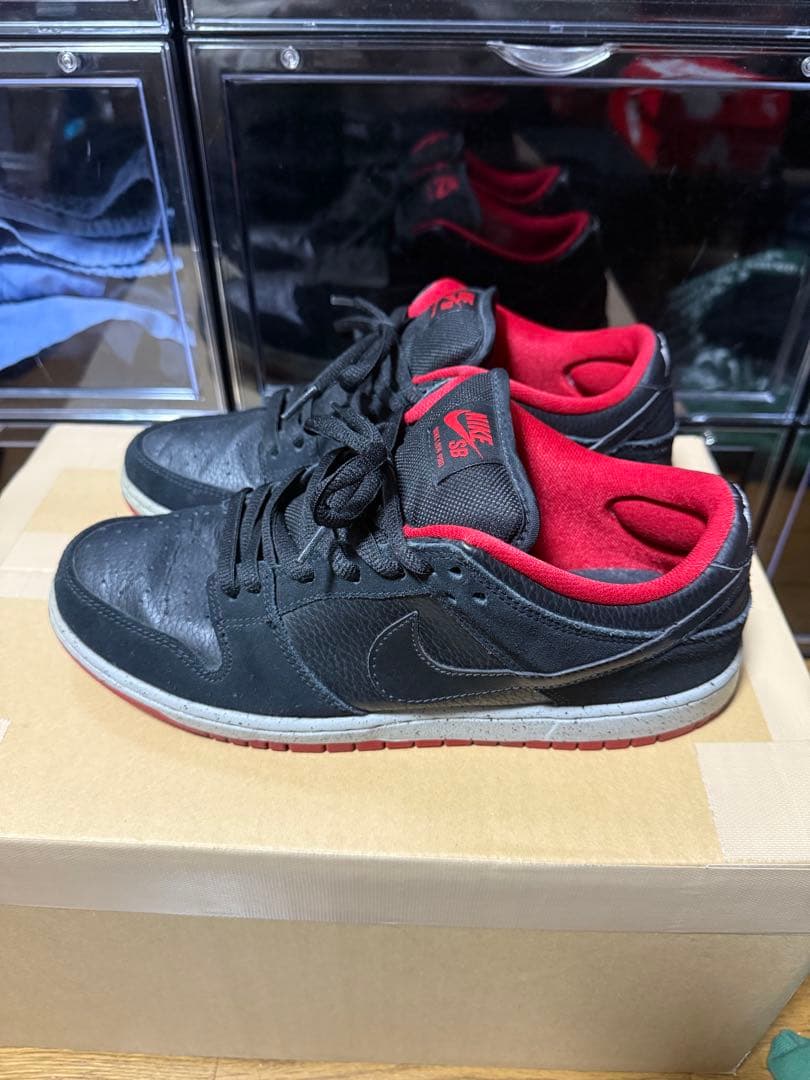 靴 NIKE SB DUNK LOW PRO Black Cement