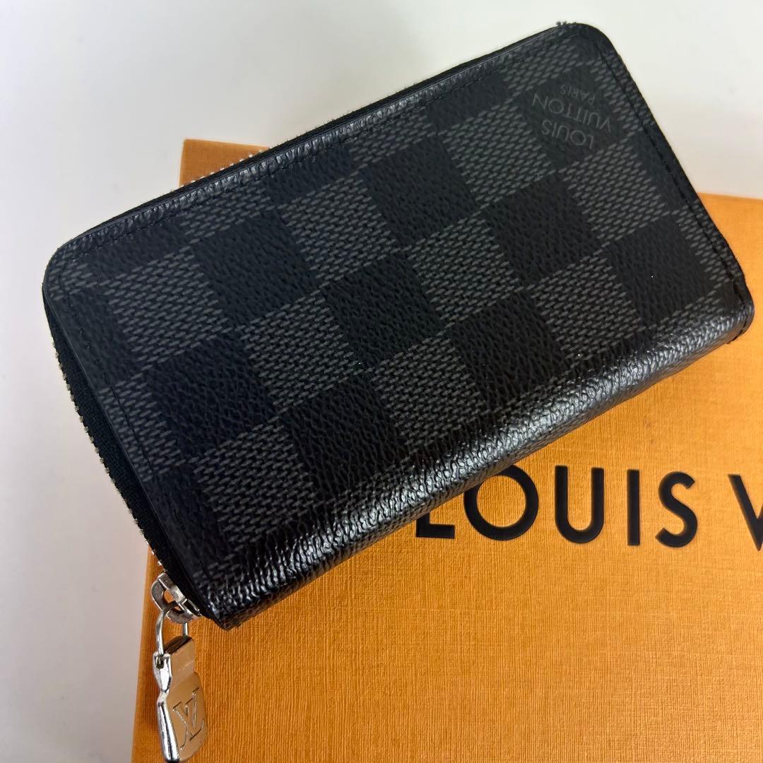 極美品 ダミエグラフィット ジッピーパース ケース・小銭 RFID