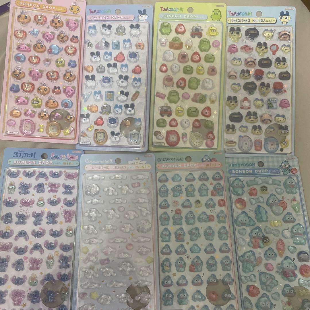 ぽ*認様 ボンボンドロップシール たまごっち くちぱっち まめっち スティッチ