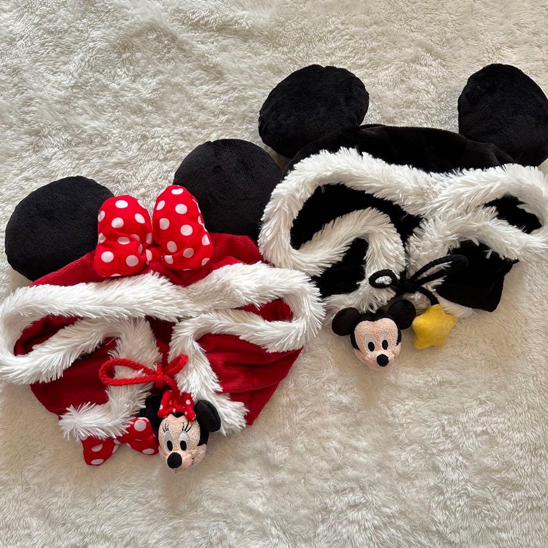 ディズニー ファンキャップ ミッキー ミニー ペア レア 帽子 マフラー