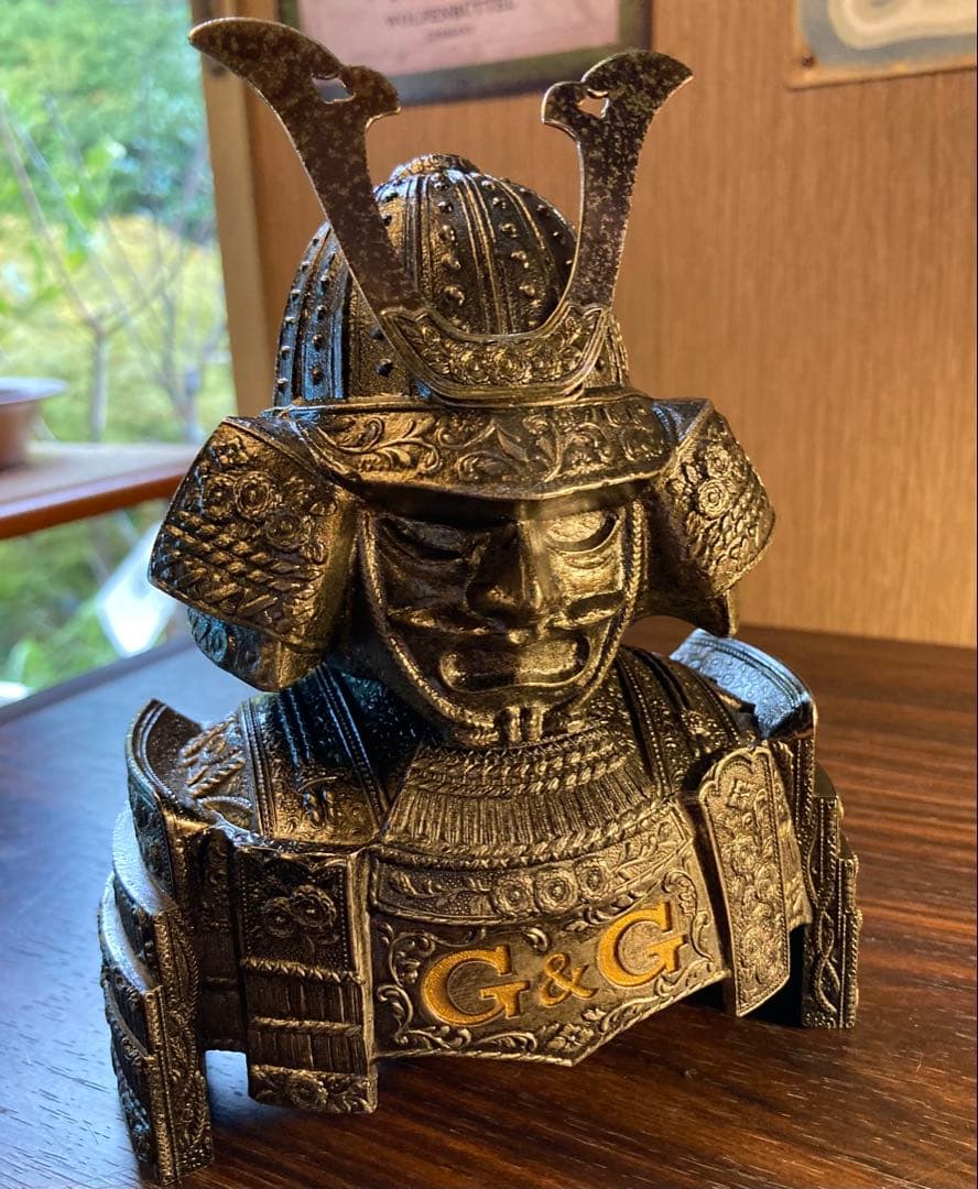 ニッカ 戦国 武将 鎧 兜 アンティーク 甲冑 昭和 レトロ ヴィンテージ 置物