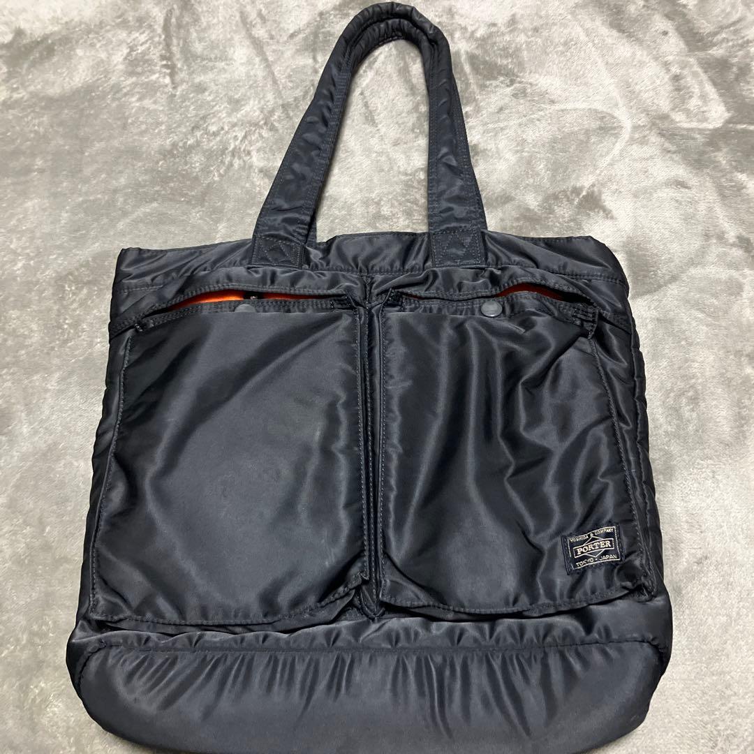 PORTER タンカー　ブラック トートバッグ
