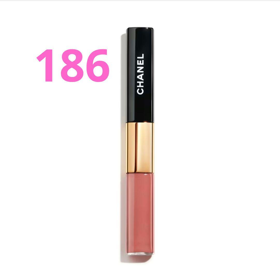 CHANELシャネルル ルージュ デュオ ウルトラトゥニュ 186ピンクヌード