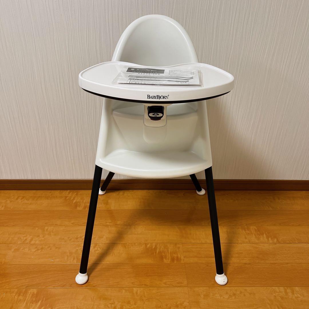 【説明書あり】BABYBJÖRN ハイチェア ホワイト　廃盤品　ベビービョルン Amazon | ベビービョルン 【日本正規品保証付】 ハイチェア (ハーネス