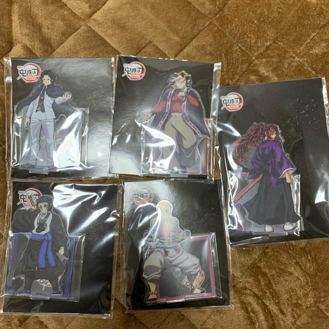 鬼滅の刃 無限城編 アクスタ 無惨 黒死牟 童磨 猗窩座 獪岳5点セット 新品