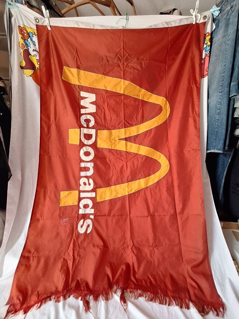 レア 70's～ マクドナルド ヴィンテージ バナー 広告 店舗 ショップ 販促 Vintage Mcdonald's Banner ビンテージのマクドナルドバナーが入荷しま