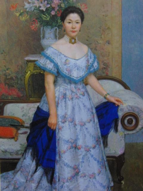 中山忠彦、華粧、希少な額装用画集より、新品高級額装付、状態良好 中山忠彦、小憩、希少な画集より、新品高級額・額装付、状態良好