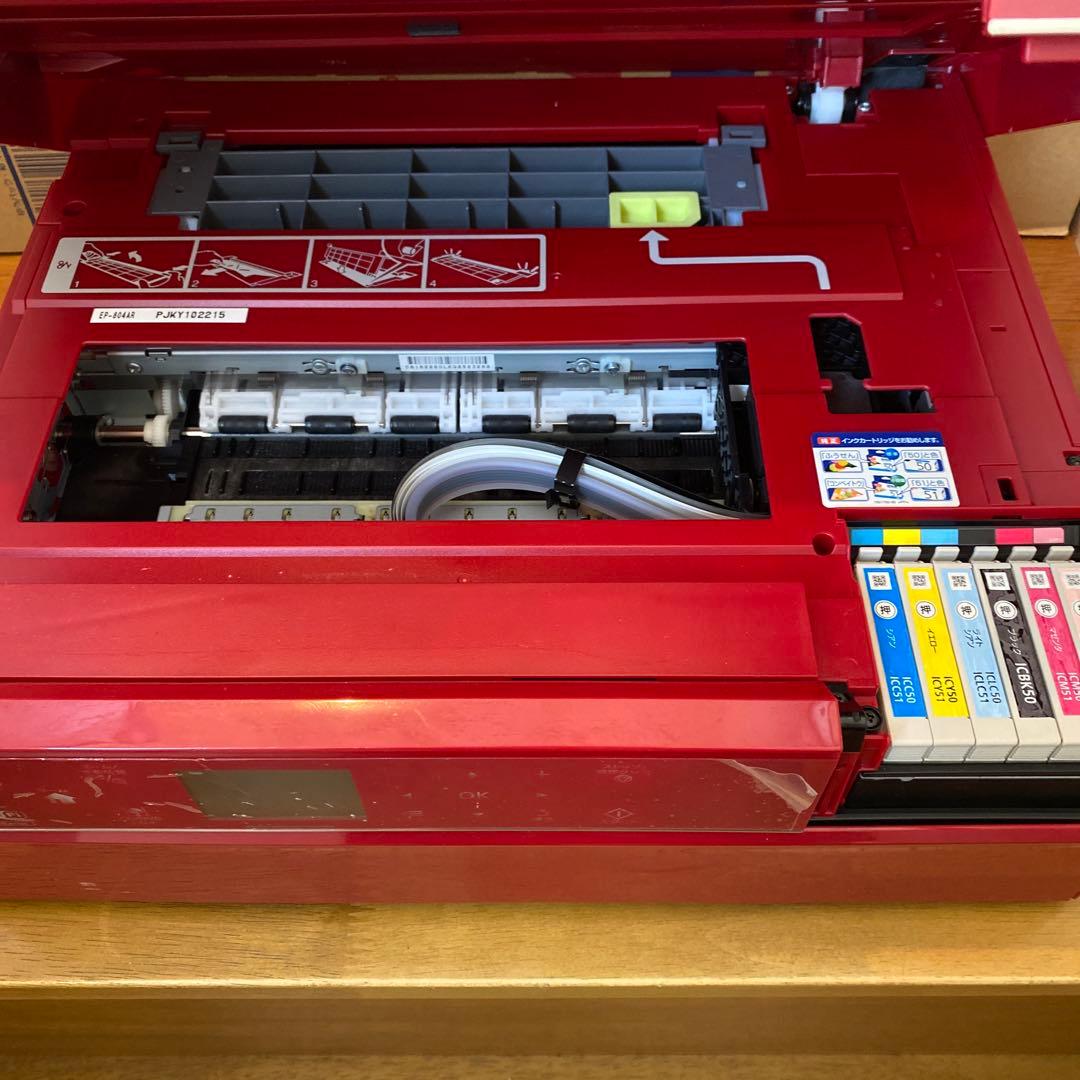 EPSON EP-804A 赤色 インクジェットプリンター ジャンク品 - メルカリ