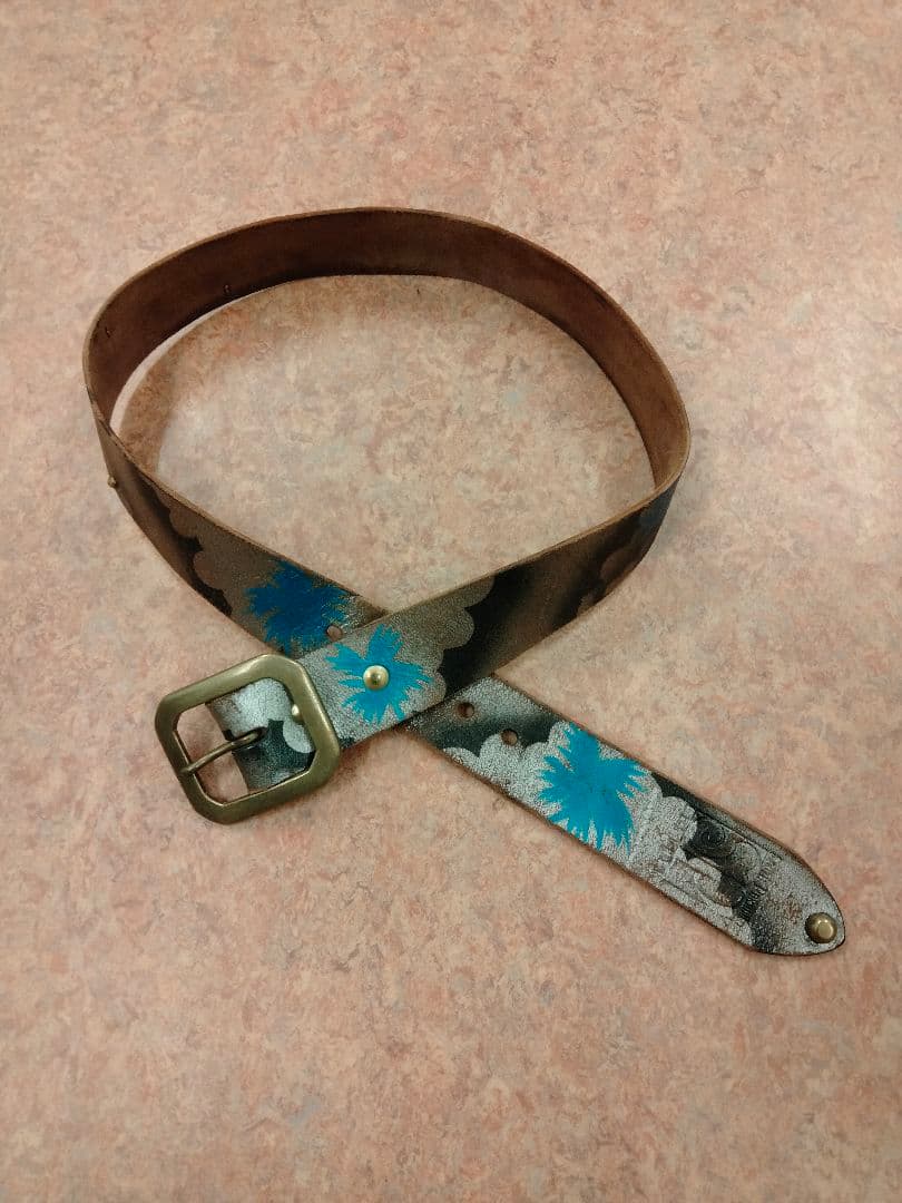 サウスパラディソ レザーベルト ハワイアン 32 レッドリーチュエ