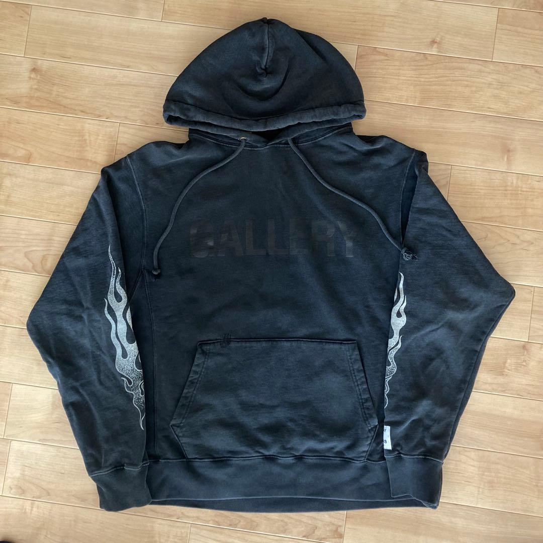 レア GALLERY DEPT 21AW FLAMES HOODIE ブラック