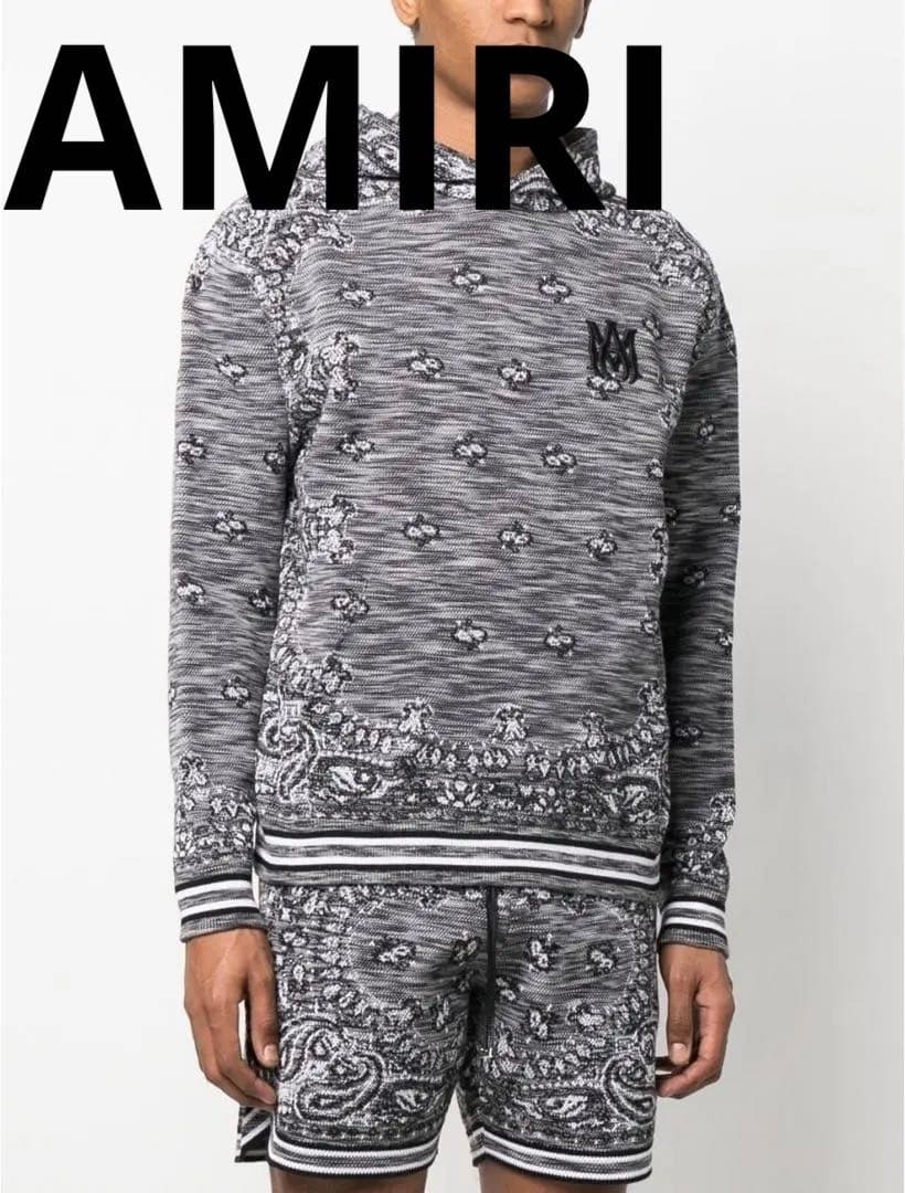 AMIRIアミリバンダナペイズリーパーカーフーディS