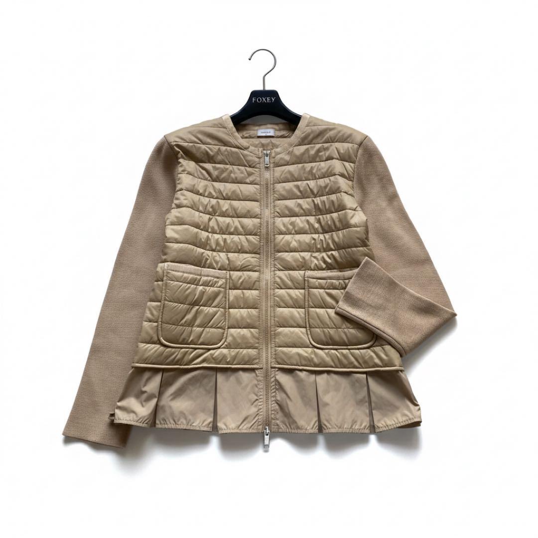 美品✨マレーラスポーツ Max Mara 切替 ニット 中綿 ベージュ