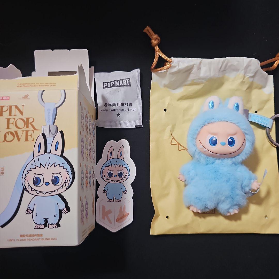 Labubu アルファベット【K】ラブブ ぬいぐるみ ペンダント popmart