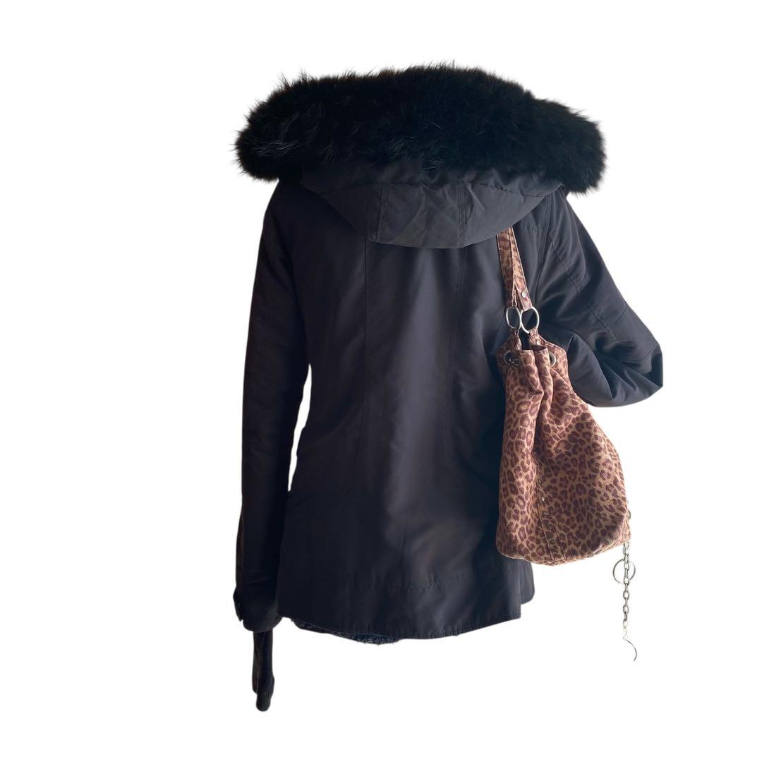 SLY N3B ファーモッズコート 平成 y2k フェアリーグランジ ダークコア