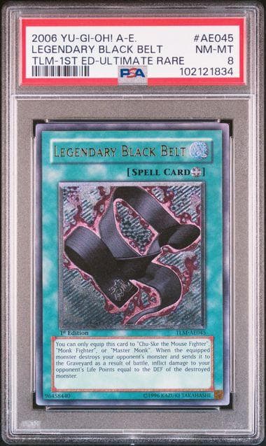 遊戯王 Legendary Black Belt 伝説の黒帯 アジア レリーフ 状態B〕☆旧アジア☆伝説の黒帯【レリーフ】{TLM-AE045}《コレクター向け》