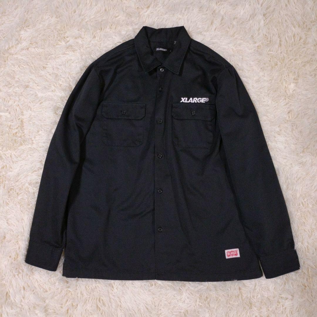 【極美品】エクストララージ　コーチジャケット　刺繍ロゴ　バック刺繍　ワンポイント