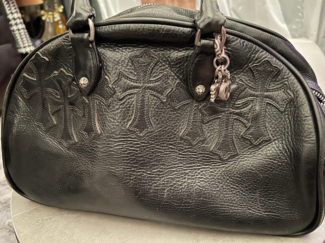 B*S様 クロムハーツ　レザー　ジムバッグ クロス　廃盤　希少！