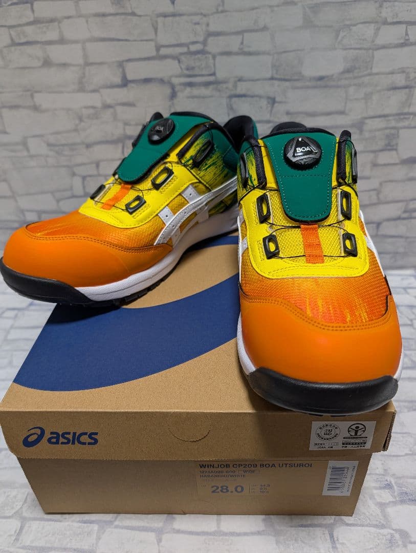 ASICS BOAシステム安全靴 cp209 28.0cm utsuroi