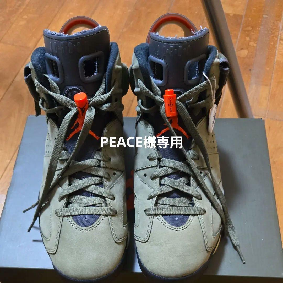 トラヴィススコット Air Jordan 6 オリーブ/ブラック/オレンジ